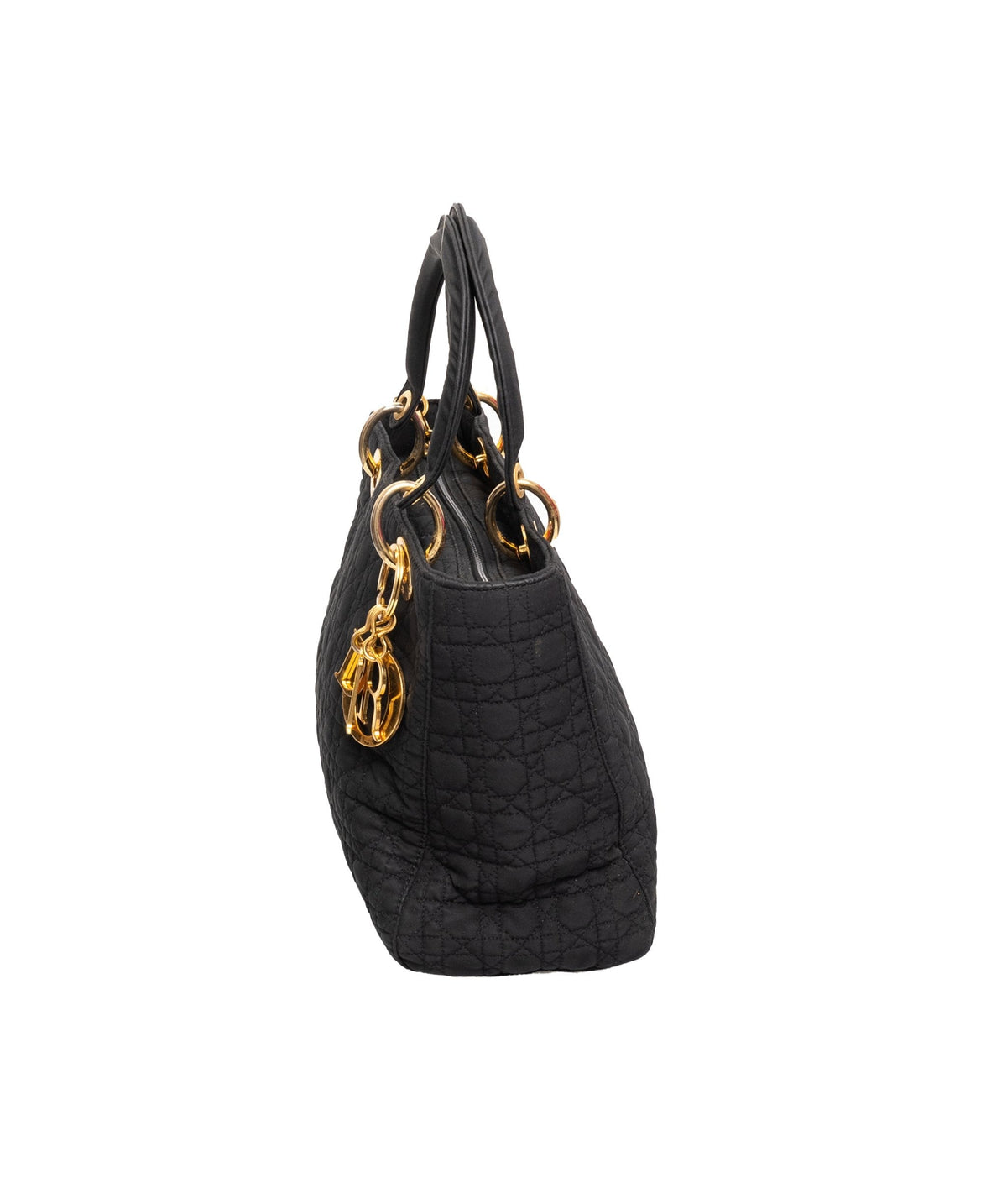 Christian Dior Canage Lady Dior Hand Bag Nylon Black - AWL1649 Dior