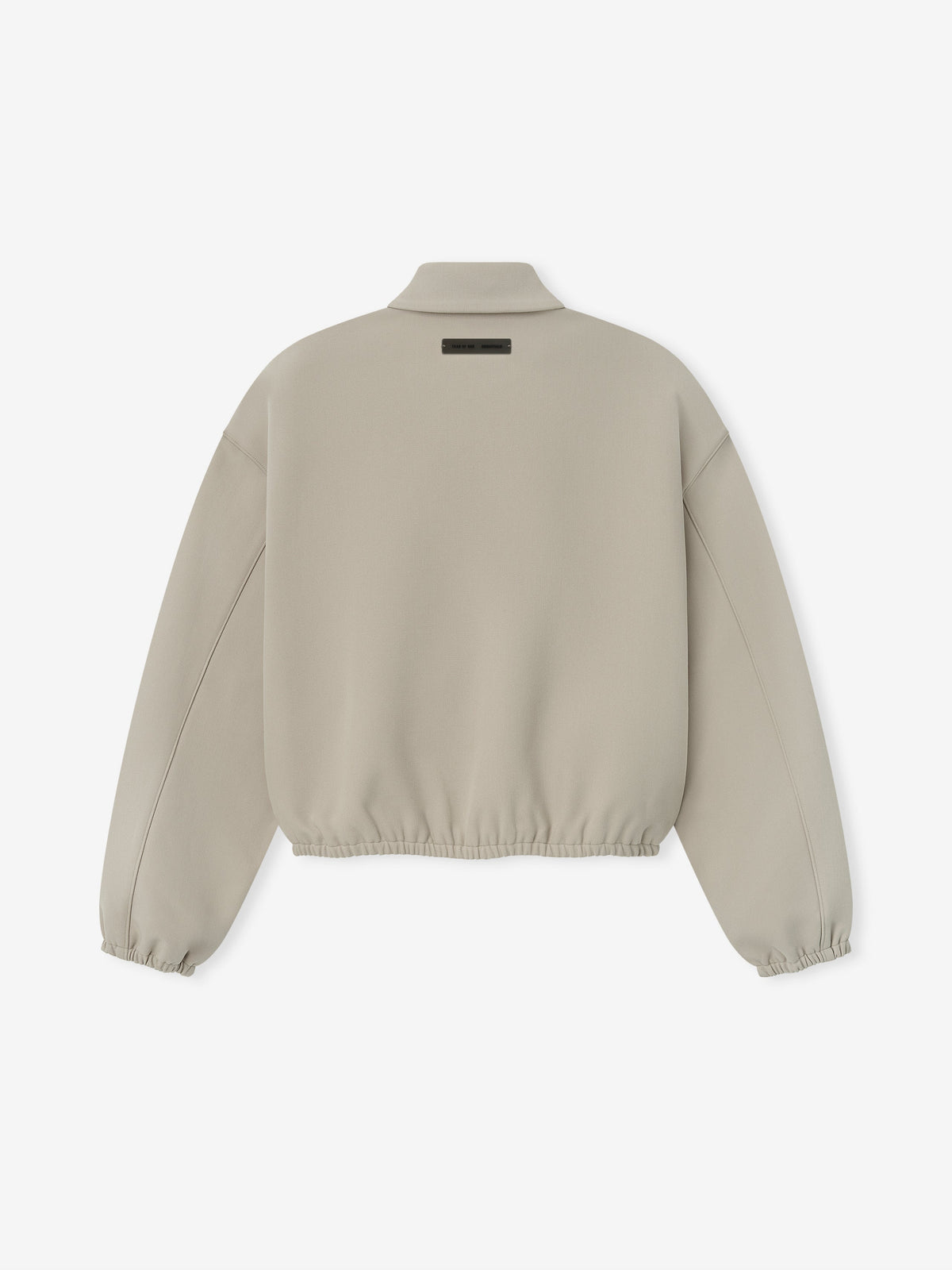 Fear of God Essentials Bonded Canvas Zip-Up Jacket Light Beige BagAg