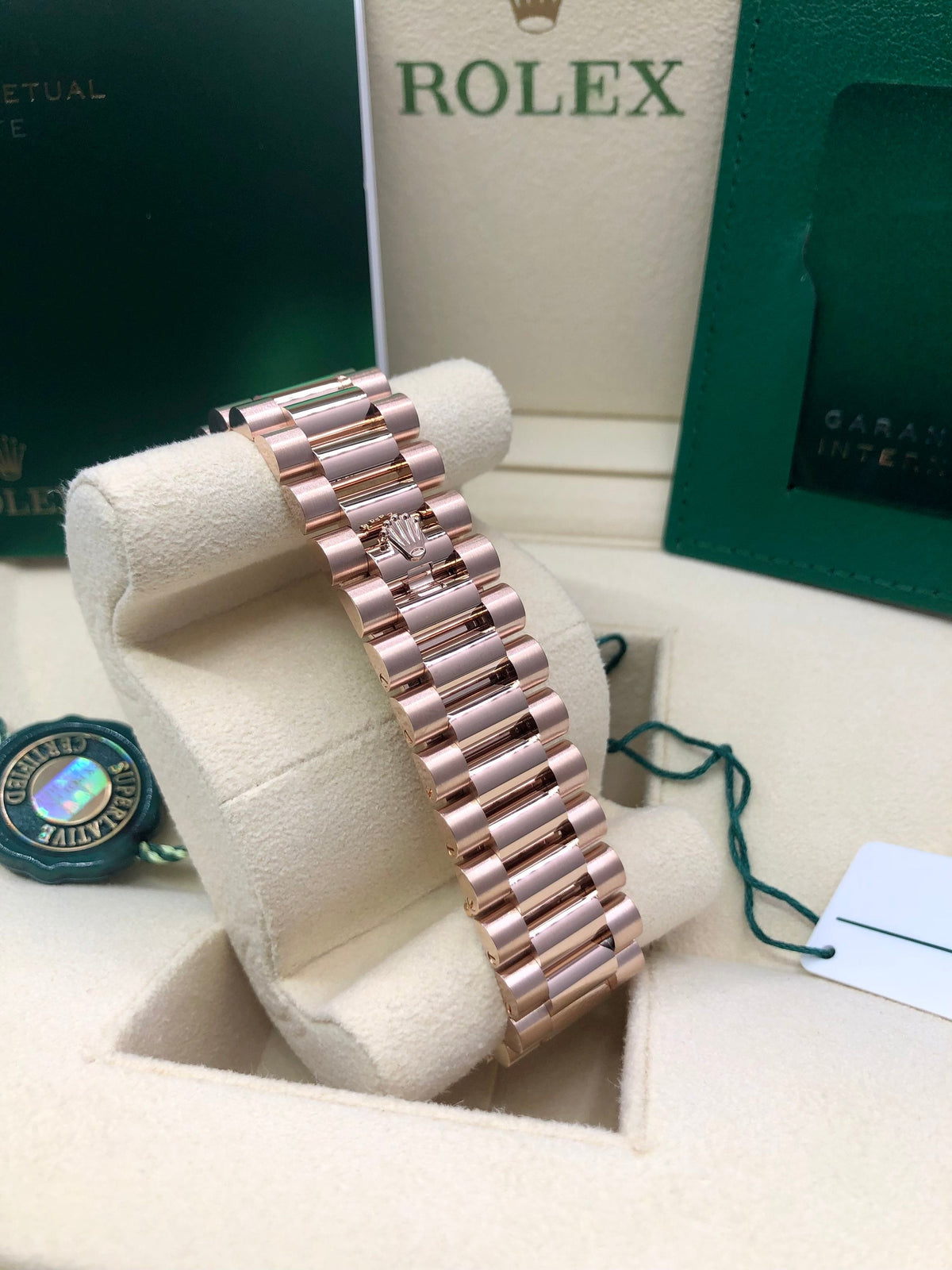 Rolex Day-Date 40 228235 Olive Dial Watch Rolex