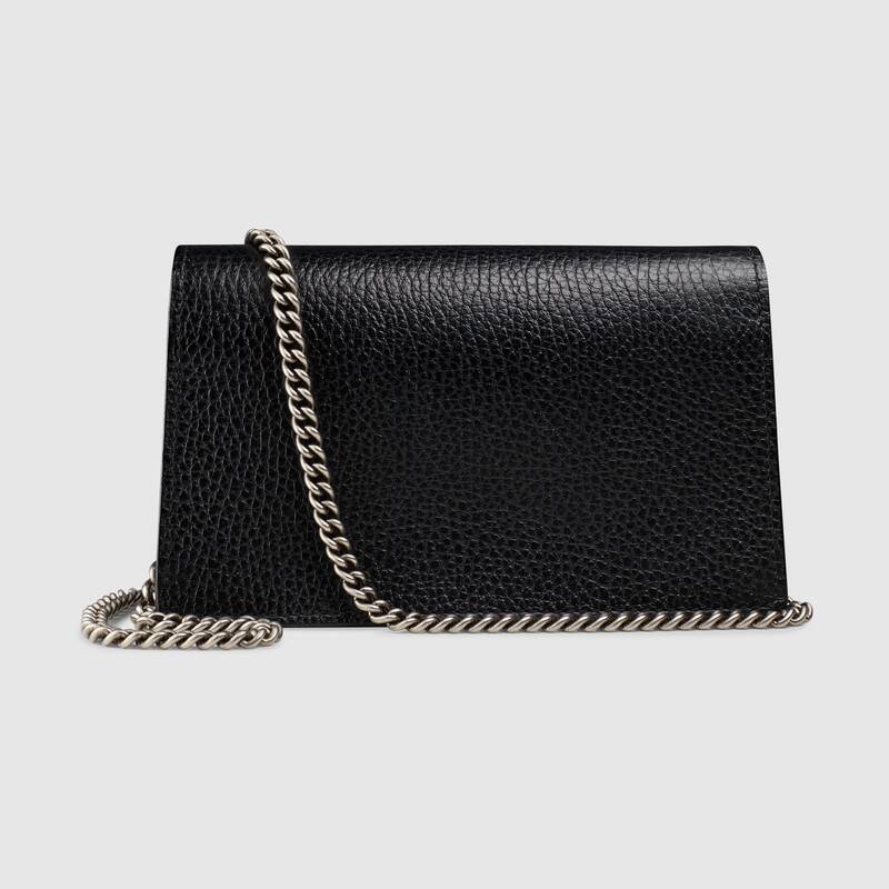 Gucci Dionysus Super Mini Black Leather Bag Gucci