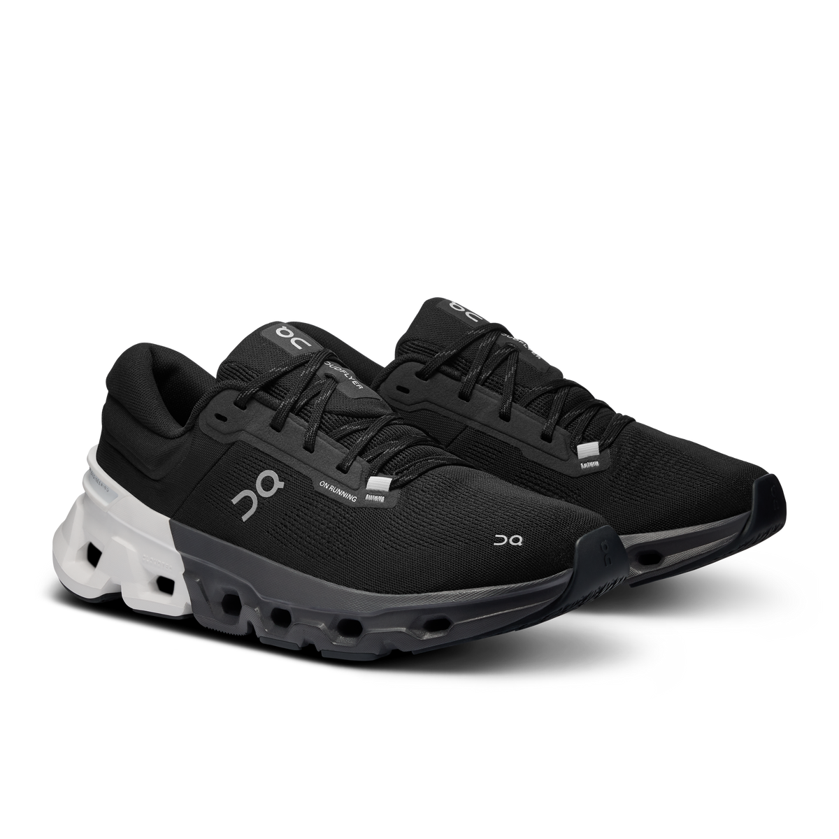 On Running Men's Cloudflyer 5 Shoes - Black / White On Running