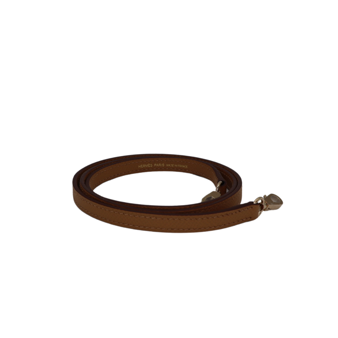 Hermès Mini Kelly II HSS Craie/Biscuit Epsom Permabrass Hardware Crowned Bag