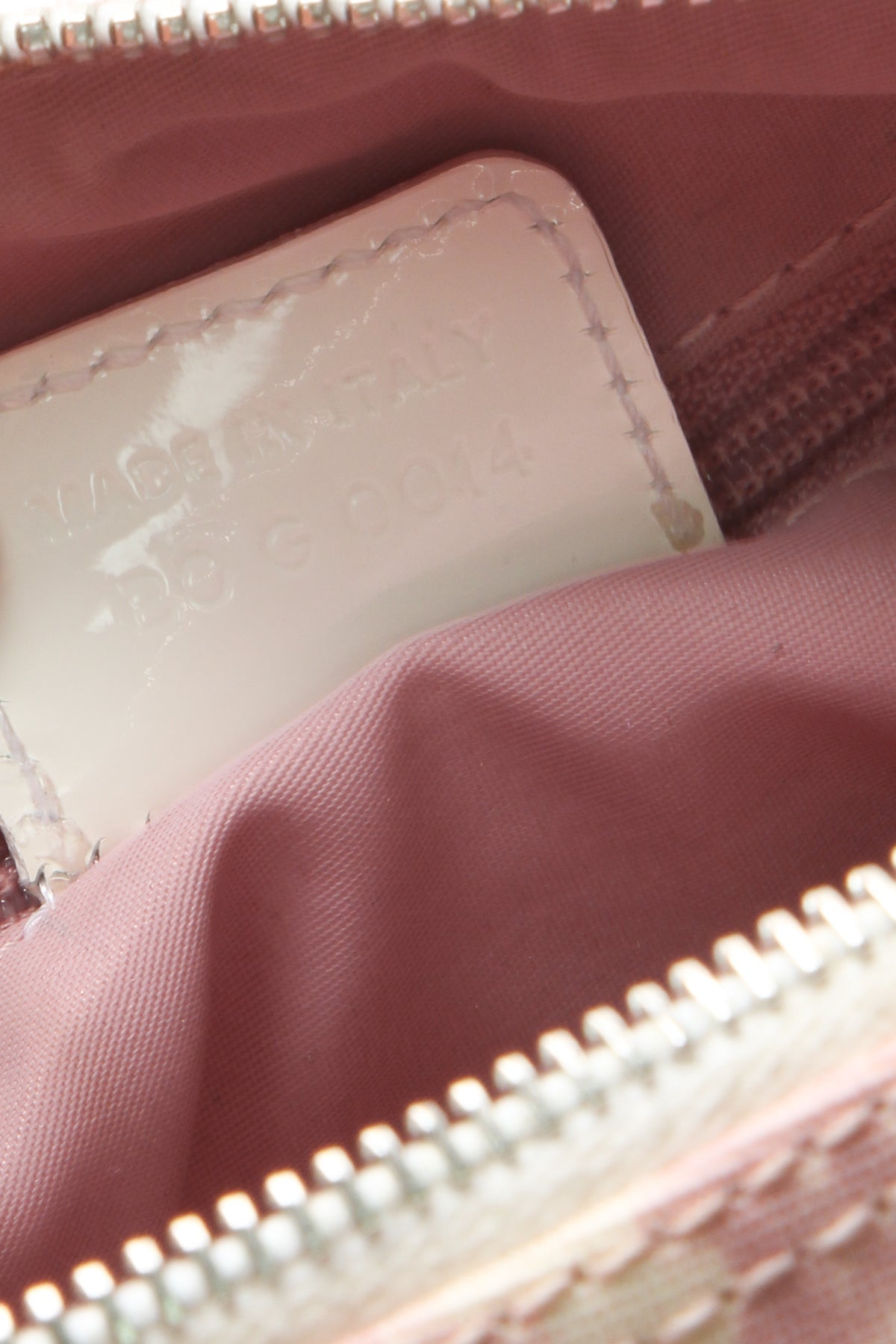 Dior Diorissimo Girly Boston Bag Pink White Canvas Patent Leather Vintage 2004 Small Handbag Dior