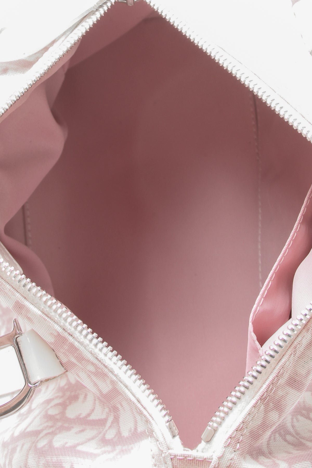 Dior Diorissimo Girly Boston Bag Pink White Canvas Patent Leather Vintage 2004 Small Handbag Dior
