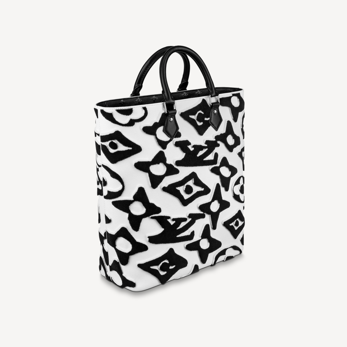Louis Vuitton LV x UF Cabas Tufted Monogram Canvas Tote M45567 Black White