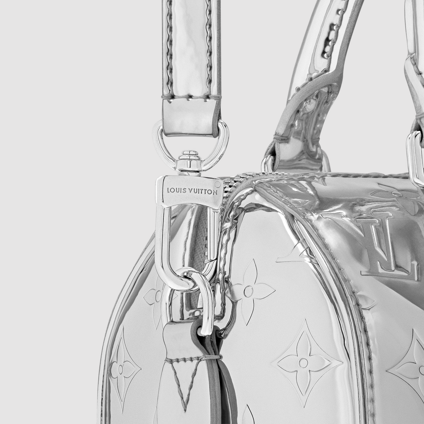 Louis Vuitton Miroir Speedy Bandouliere 20 Silver Monogram Canvas M11987