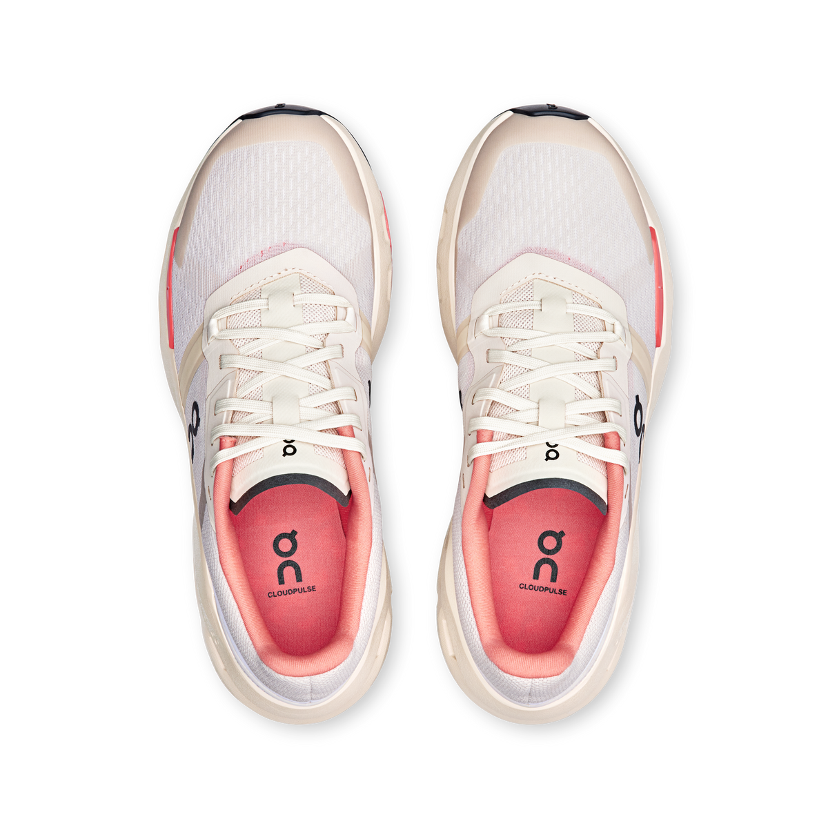 On Running Women's Cloudpulse Shoes - Cream / Salmon On Running