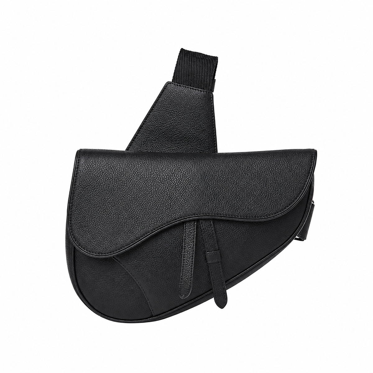 Saddle Bag Black Grained Calfskin My Store 6