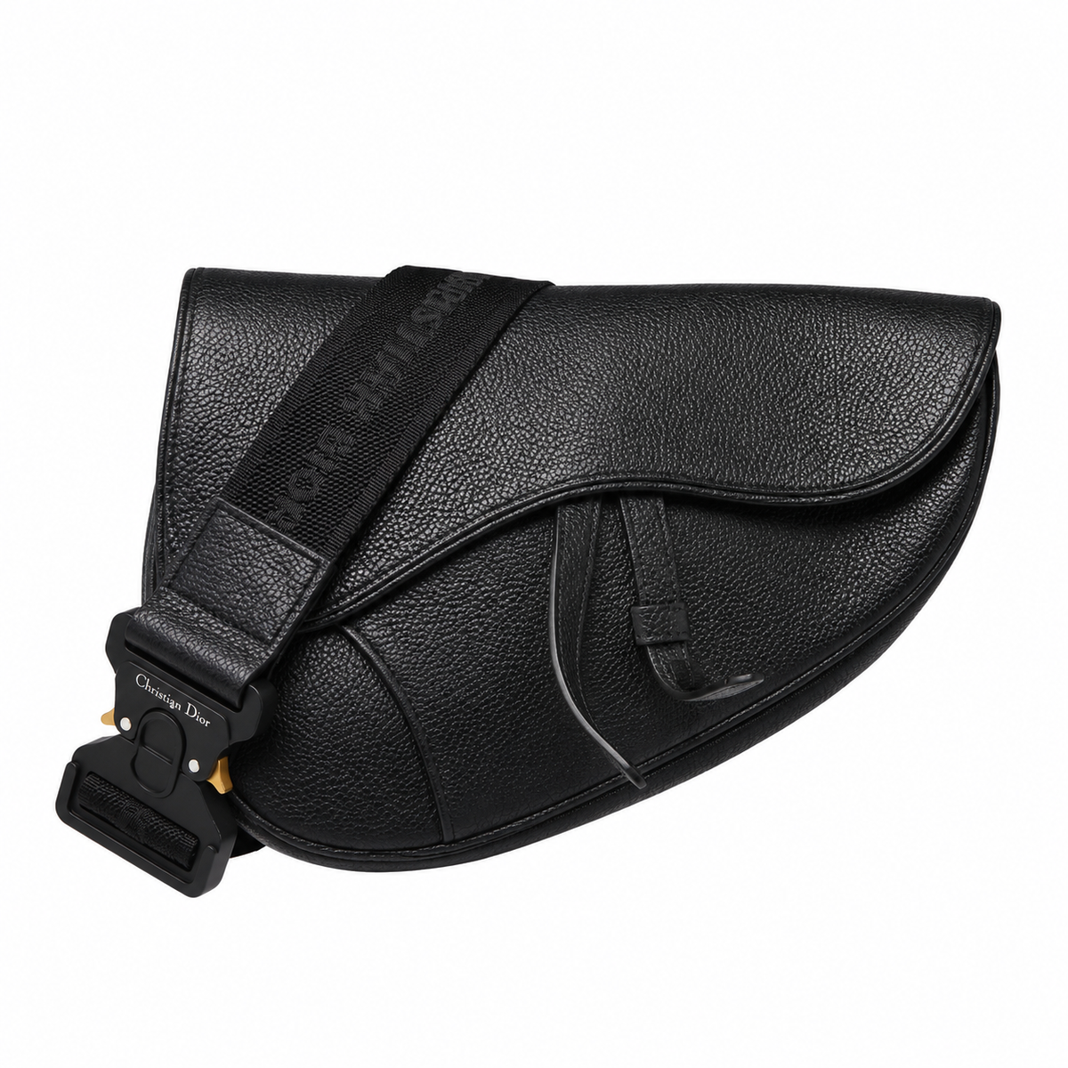Saddle Bag Black Grained Calfskin My Store 6