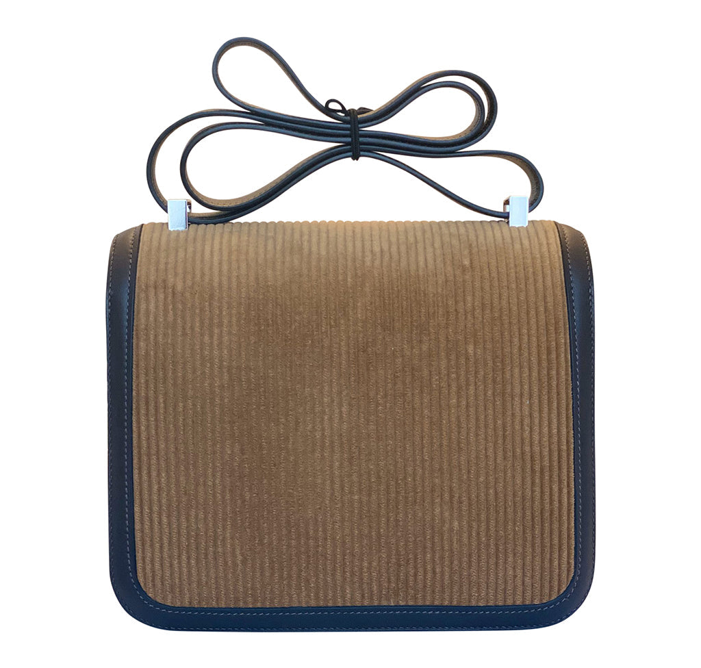 Hermès Constance 24 Velours Cotele Swift Limited Edition Bag Crowned Bag