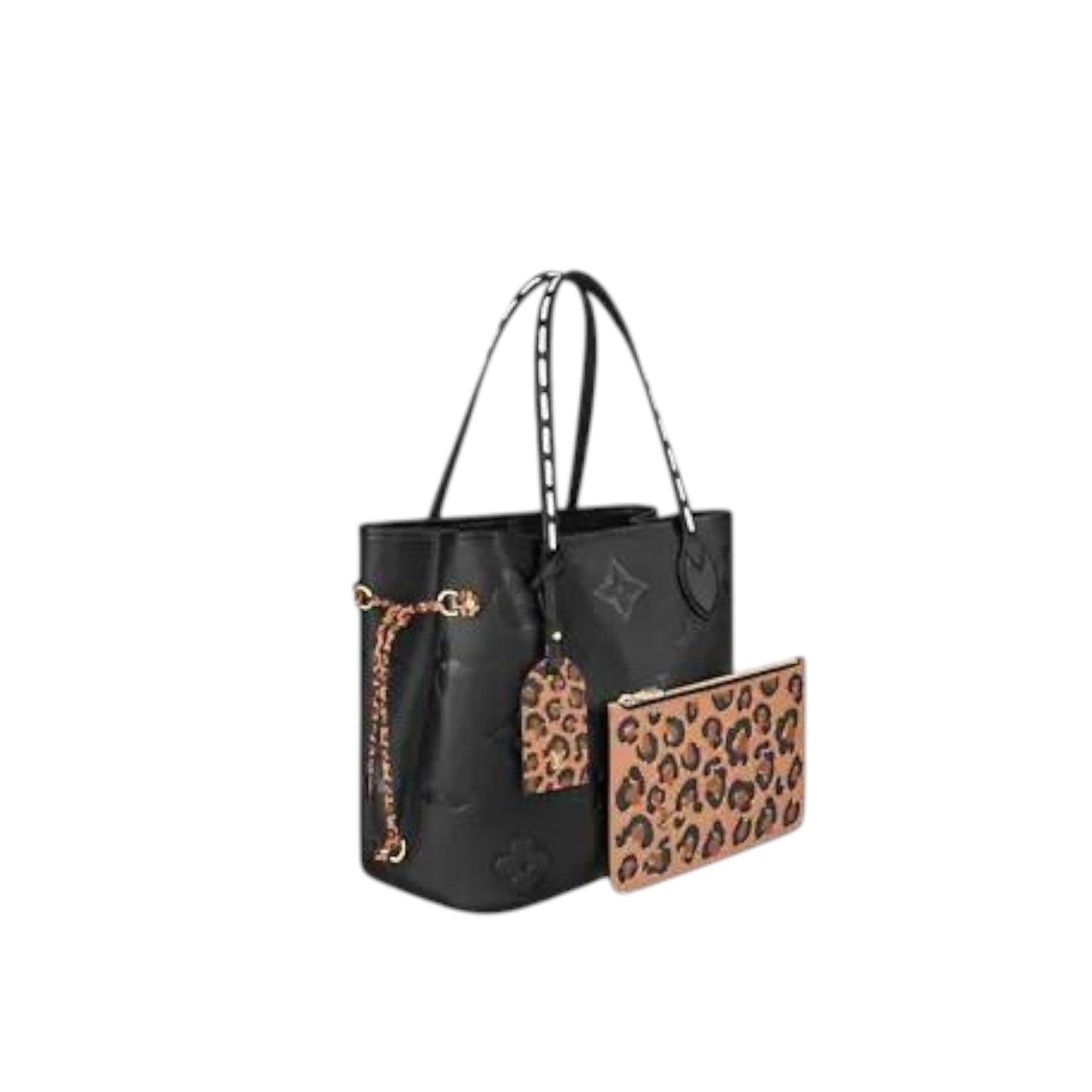 Louis Vuitton Neverfull MM Embossed Supple Grained Cowhide Leather