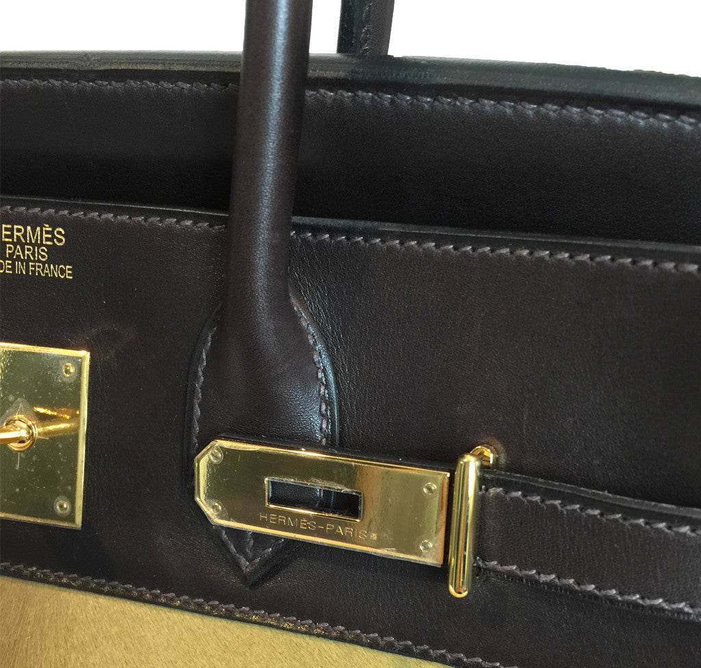 Hermès Troika Birkin Bag - Evercalf & Pony Hair Crowned Bag