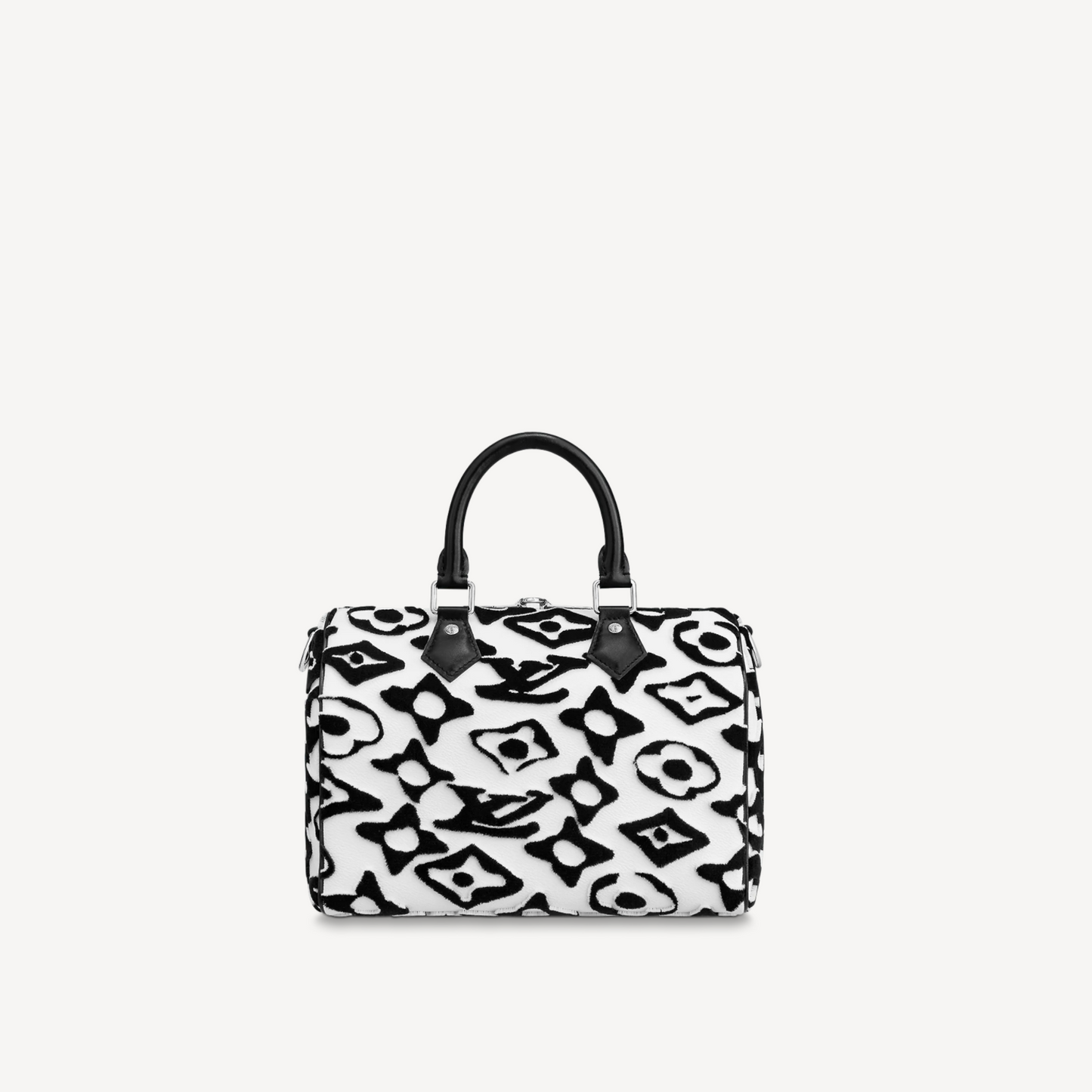 Louis Vuitton LV x UF Speedy Bandouliere 25 Tufted Monogram Canvas M45563 Black White