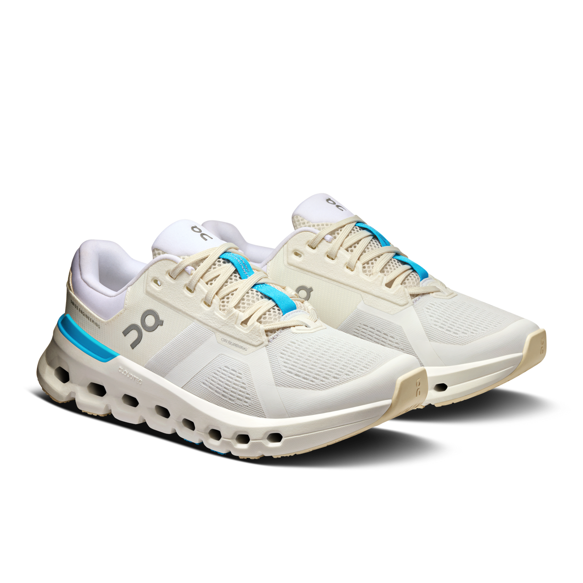 On Running Women's Cloudrunner 2 Shoes - White / Horizon On Running