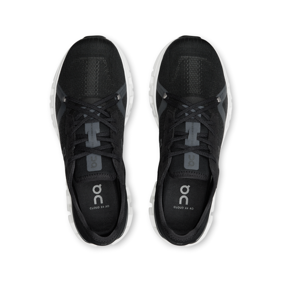 On Running Women's Cloud X 4 Ad Shoes - Black / Asphalt On Running