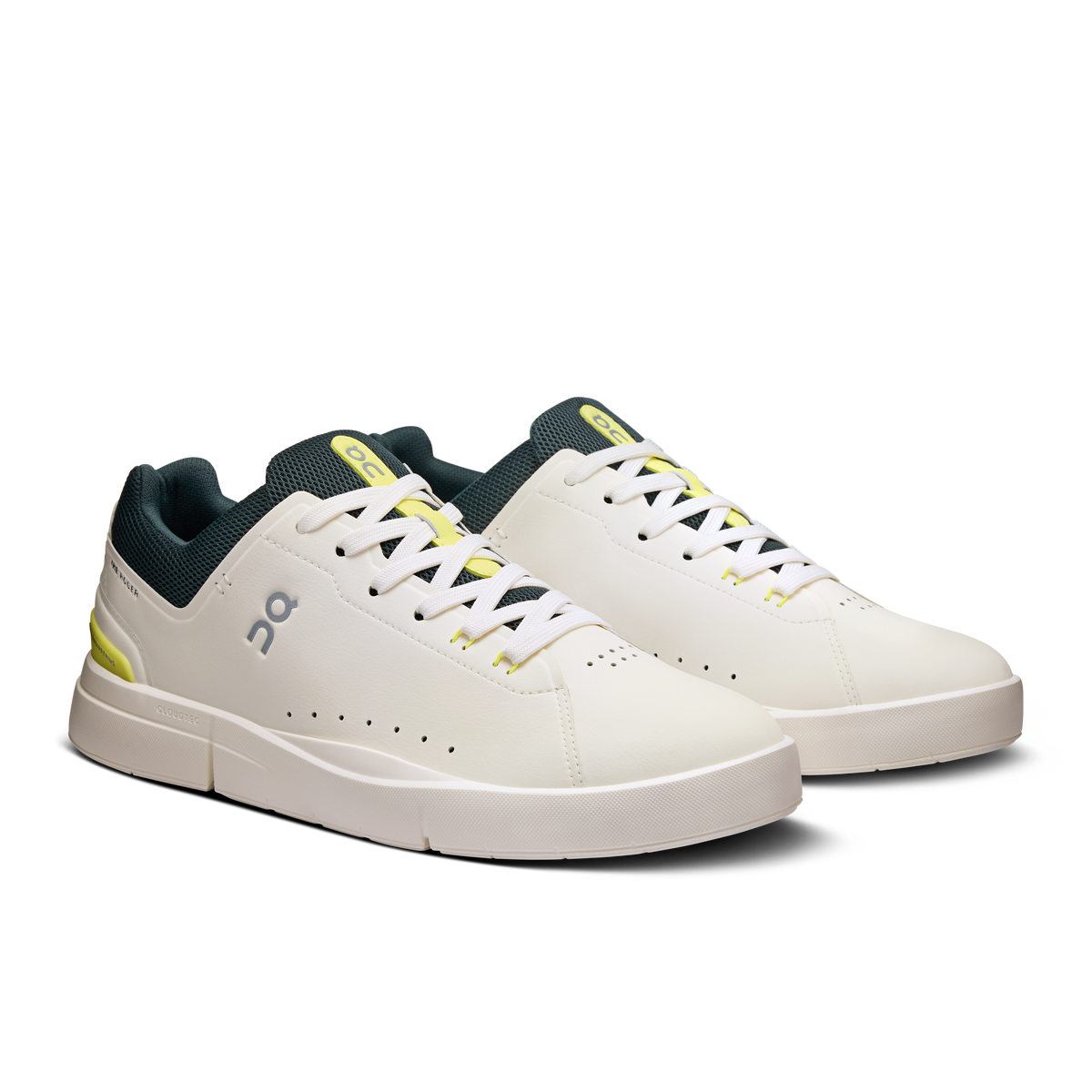 On Running Men's The Roger Advantage Shoes - Ivory / Evergreen On Running