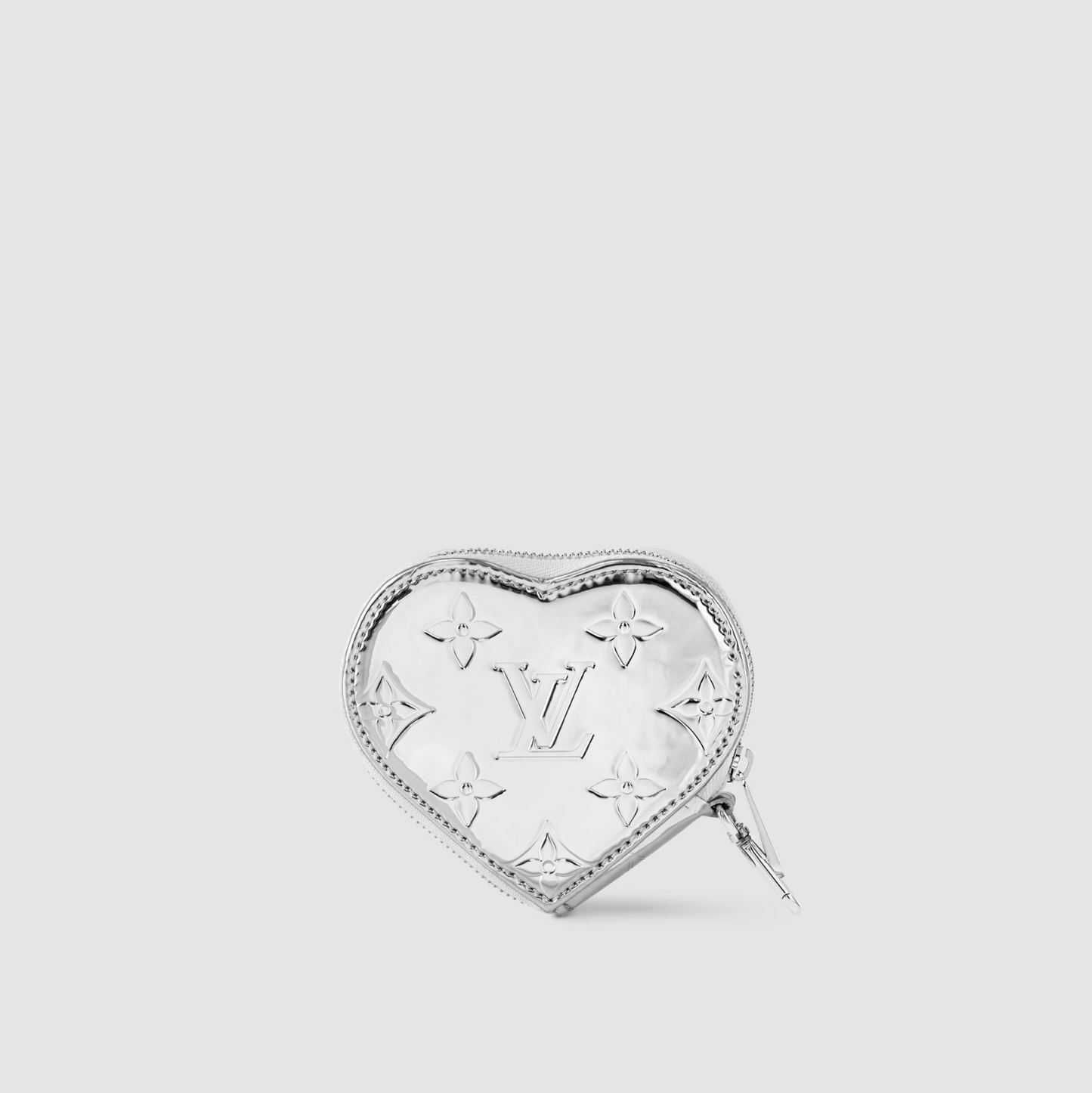 Louis Vuitton Miroir Zippy Heart Coin Purse Silver Monogram Canvas M83540