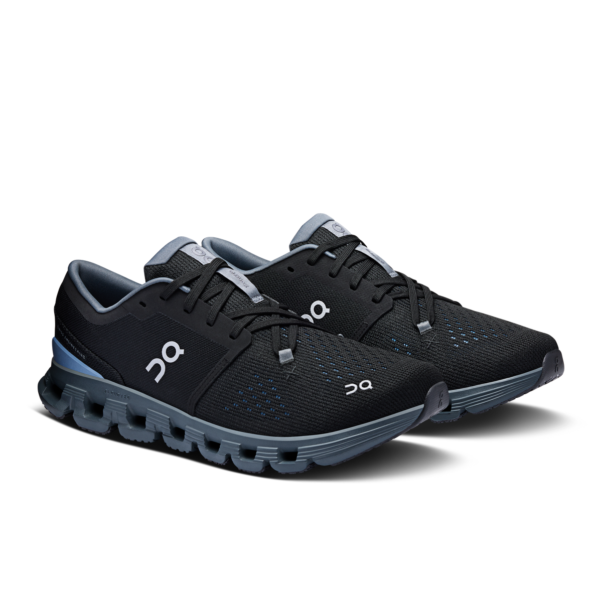 On Running Men's Cloud X 4 Shoes - Black / Chambray On Running