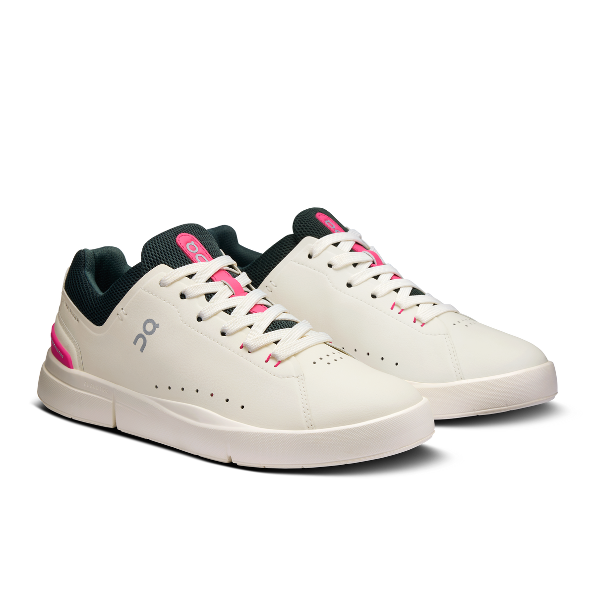 On Running Women's The Roger Advantage Shoes - Ivory / Pink On Running