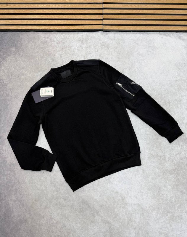Prada Cotton Fleece And Re-nylon Men's Women's Jumper in 2 Colors Reps UK Best Quality AAA Replica