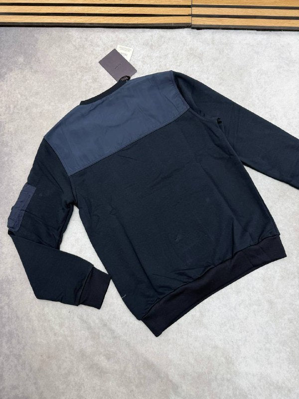 Prada Cotton Fleece And Re-nylon Men's Women's Jumper in 2 Colors Reps UK Best Quality AAA Replica