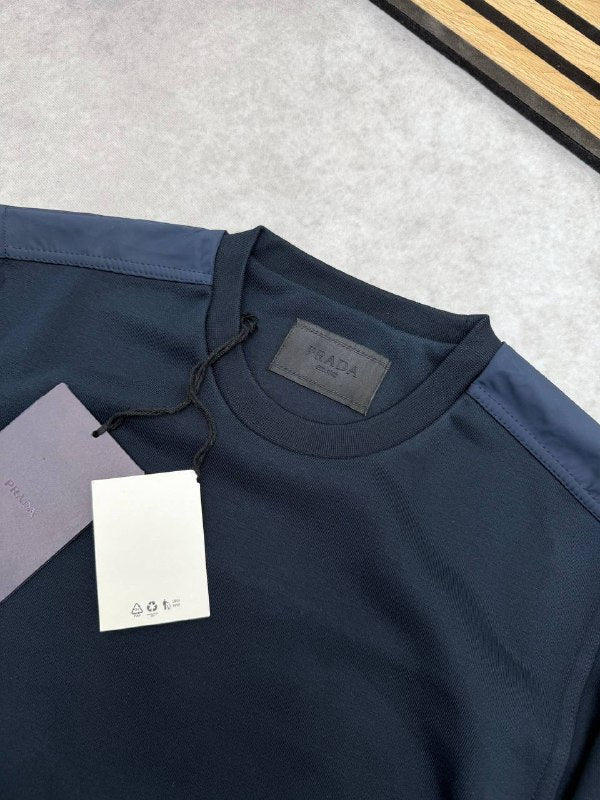 Prada Cotton Fleece And Re-nylon Men's Women's Jumper in 2 Colors Reps UK Best Quality AAA Replica