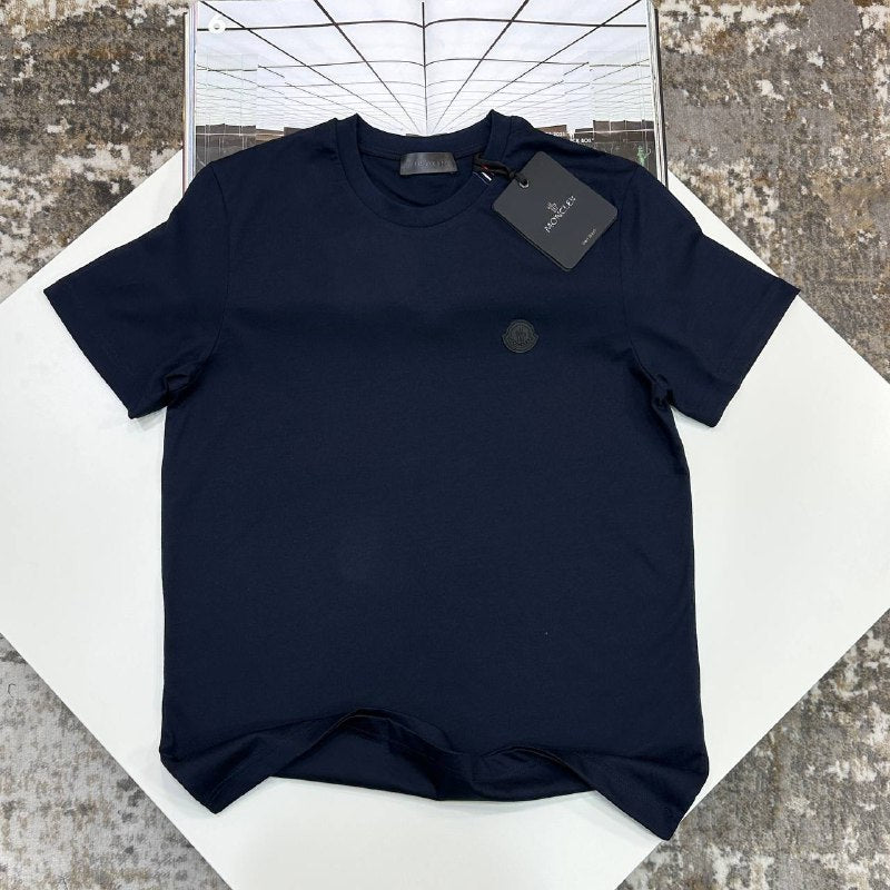 Moncler Logo Patch Cotton T-Shirt Men's Women's in Different Colors Reps Sale UK Best Quality Replica