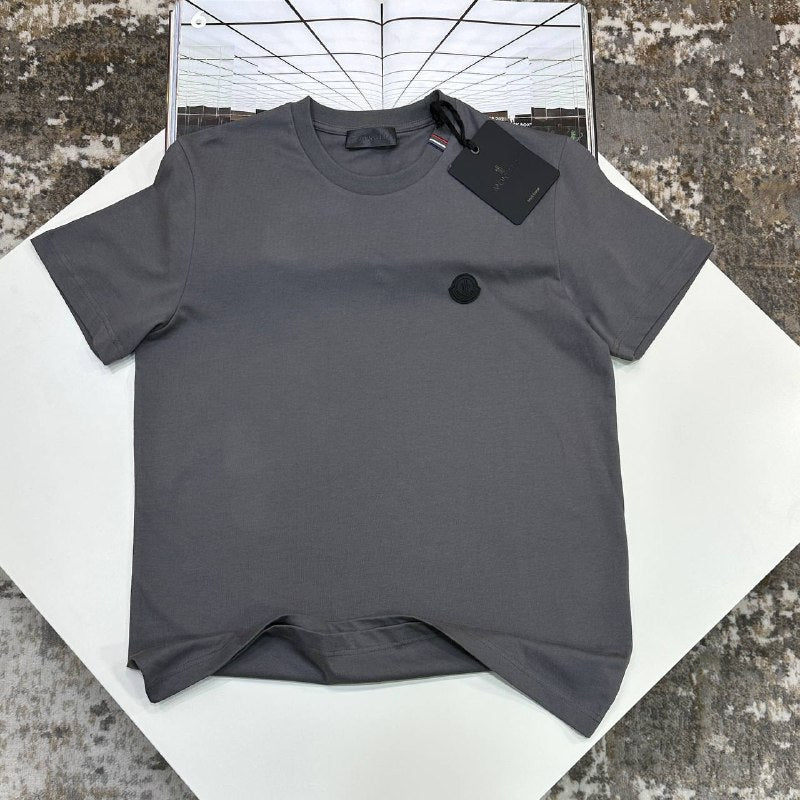 Moncler Logo Patch Cotton T-Shirt Men's Women's in Different Colors Reps Sale UK Best Quality Replica