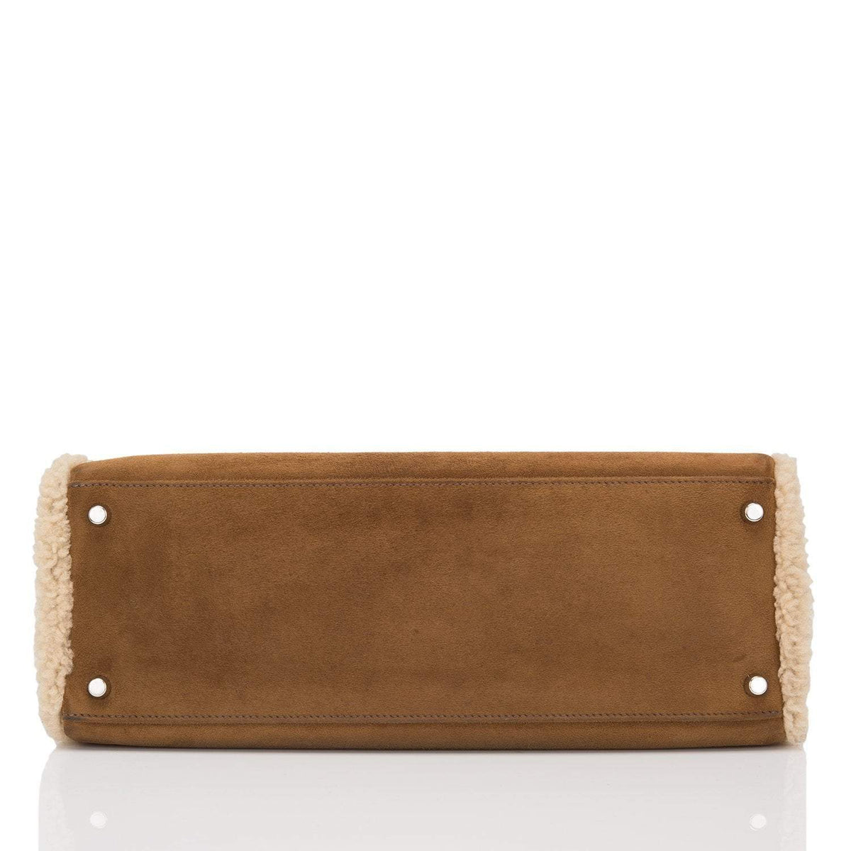 Hermes Teddy Shearling Kelly 35cm Palladium Hardware Hermes