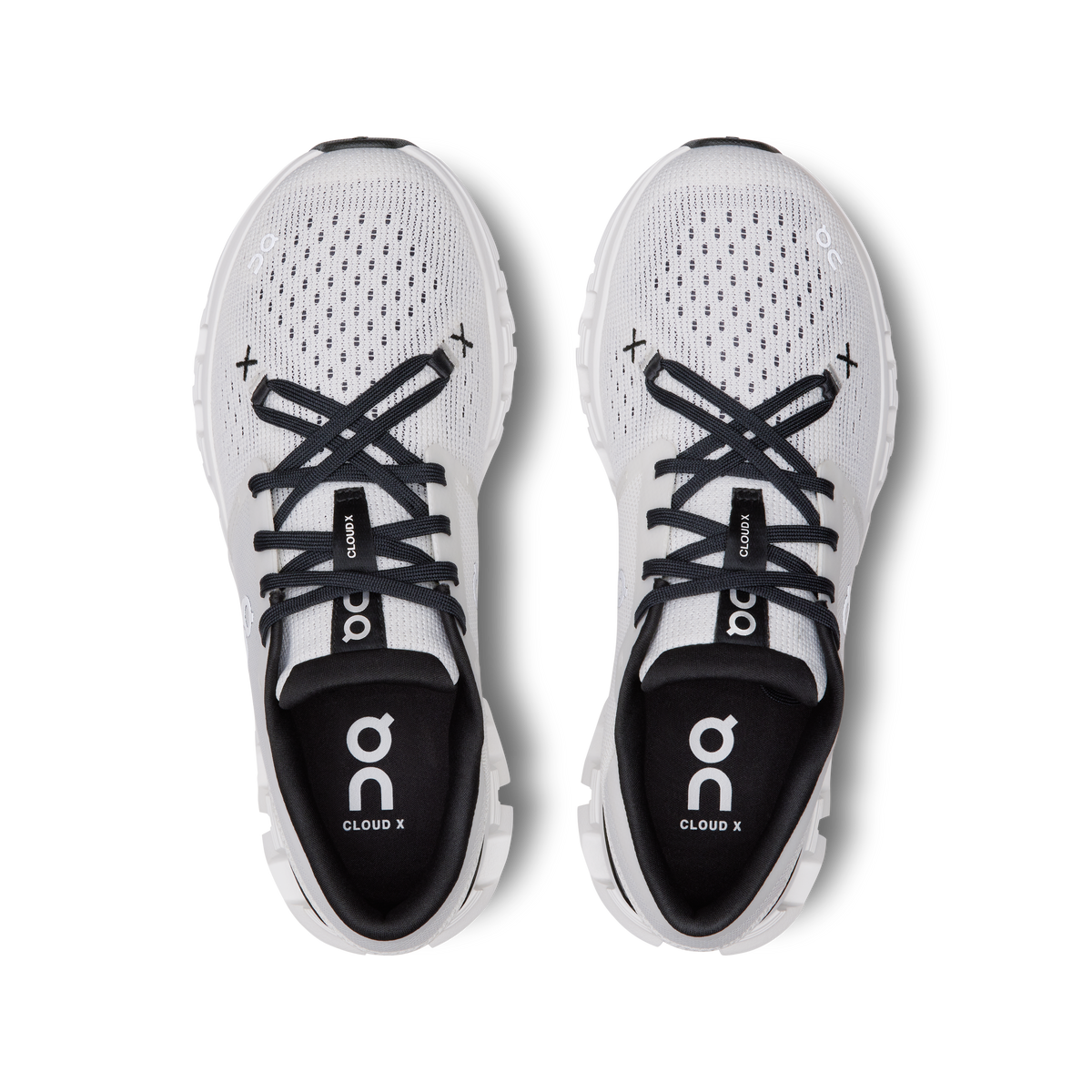 On Running Women's Cloud X 4 Shoes - Ivory / Black On Running