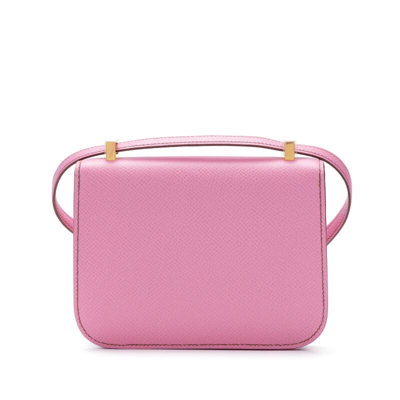 5P Bubblegum Pink Epsom Micro Constance 14 Gold Hardware, 2010 - Crowned Bag