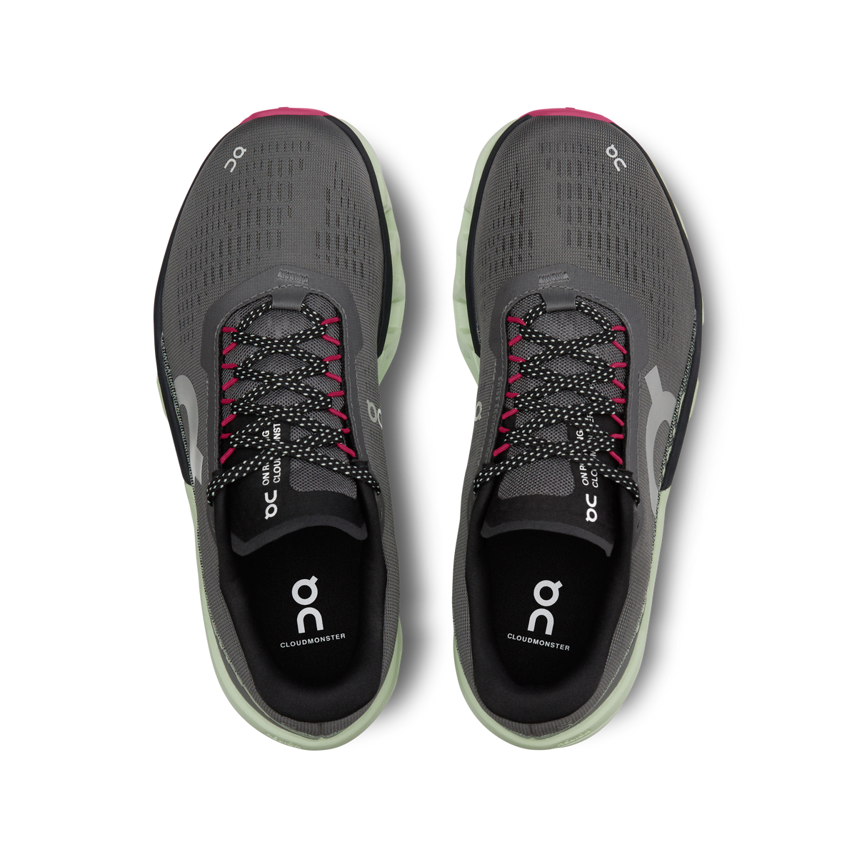 On Running Women's Cloudmonster 2 Shoes - Asphalt / Lima On Running