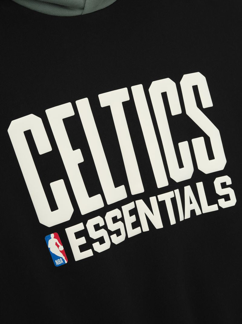 Fear of God Essentials x Boston Celtics Sport Hoodie Black Green BagAg