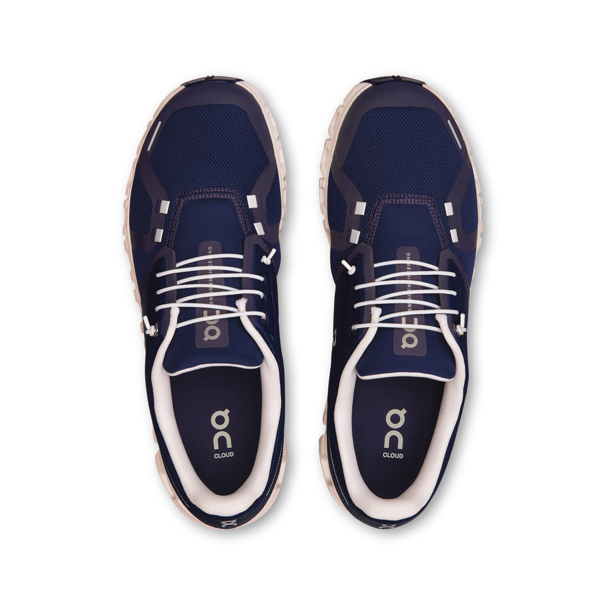 On Running Men's Cloud 6 Shoes - Midnight / White On Running