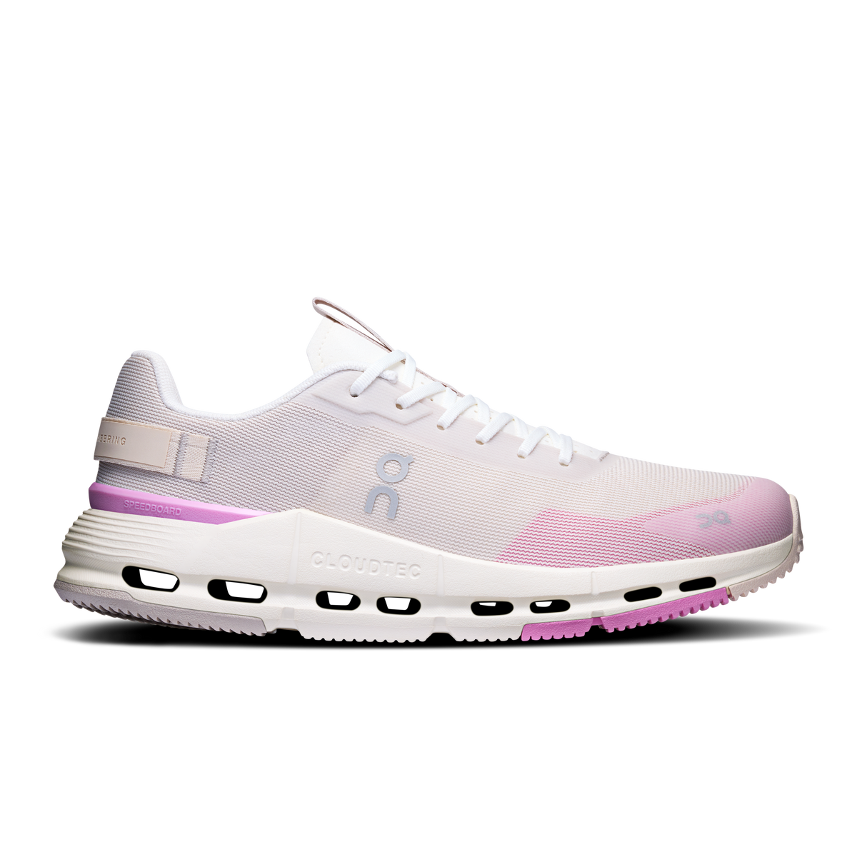 On Running Women's Cloudnova Form 2 Shoes - Pearl / Raspberry On Running