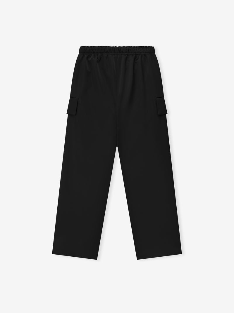 Fear of God Essentials Bonded Satin Wide Leg Field Pant Olive Green BagAg