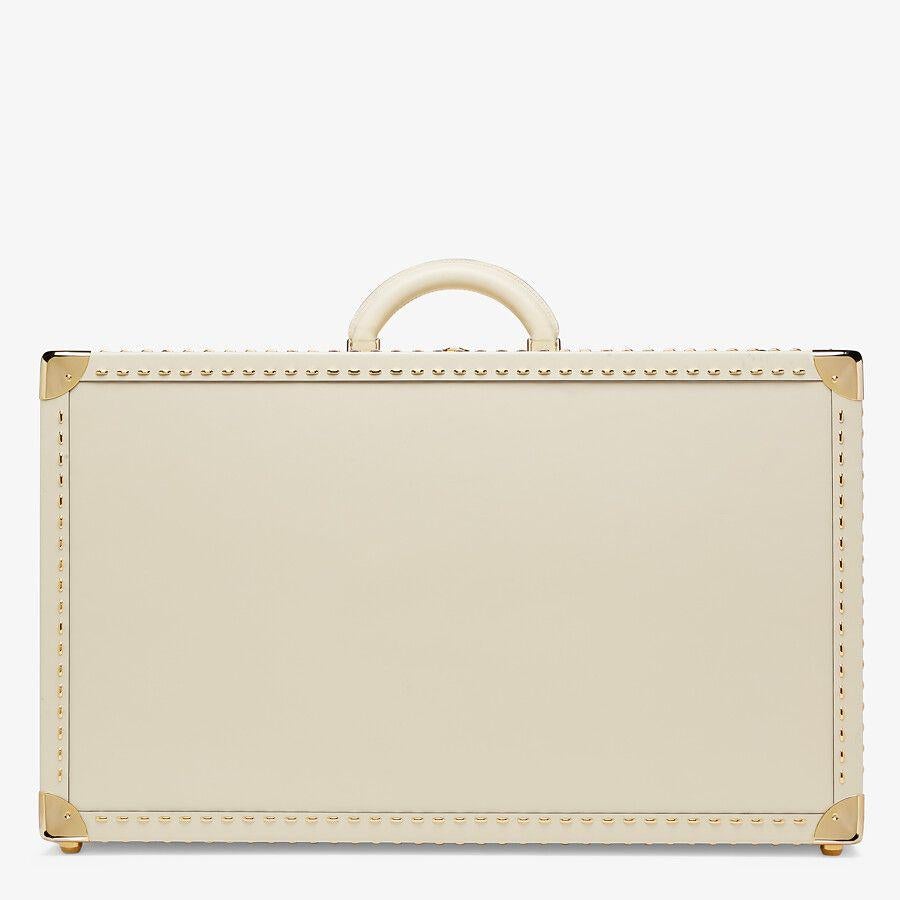 Fendi Large White Leather Suitcase Fendi