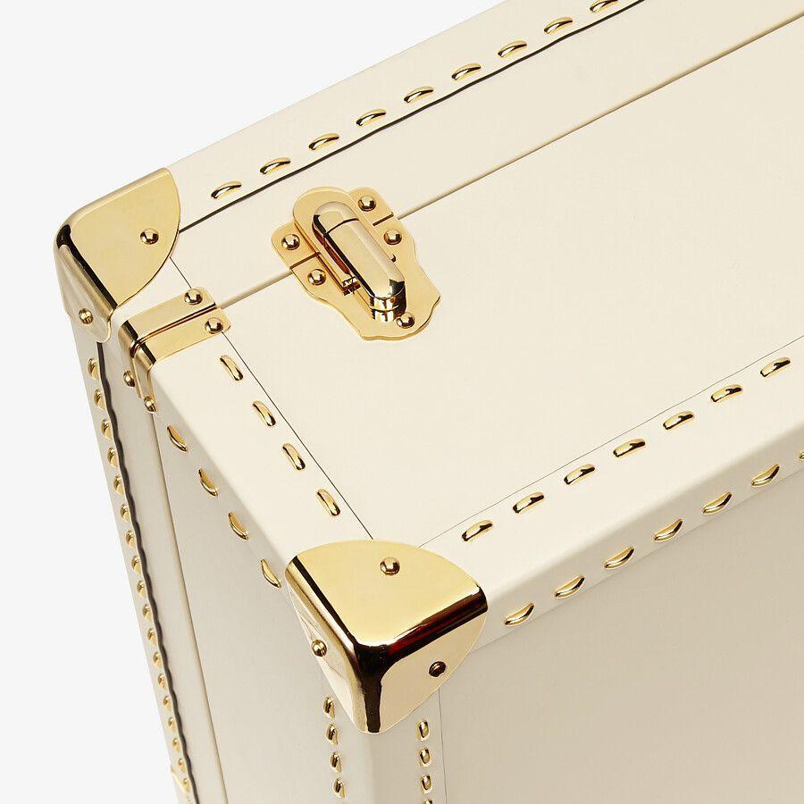 Fendi Large White Leather Suitcase Fendi