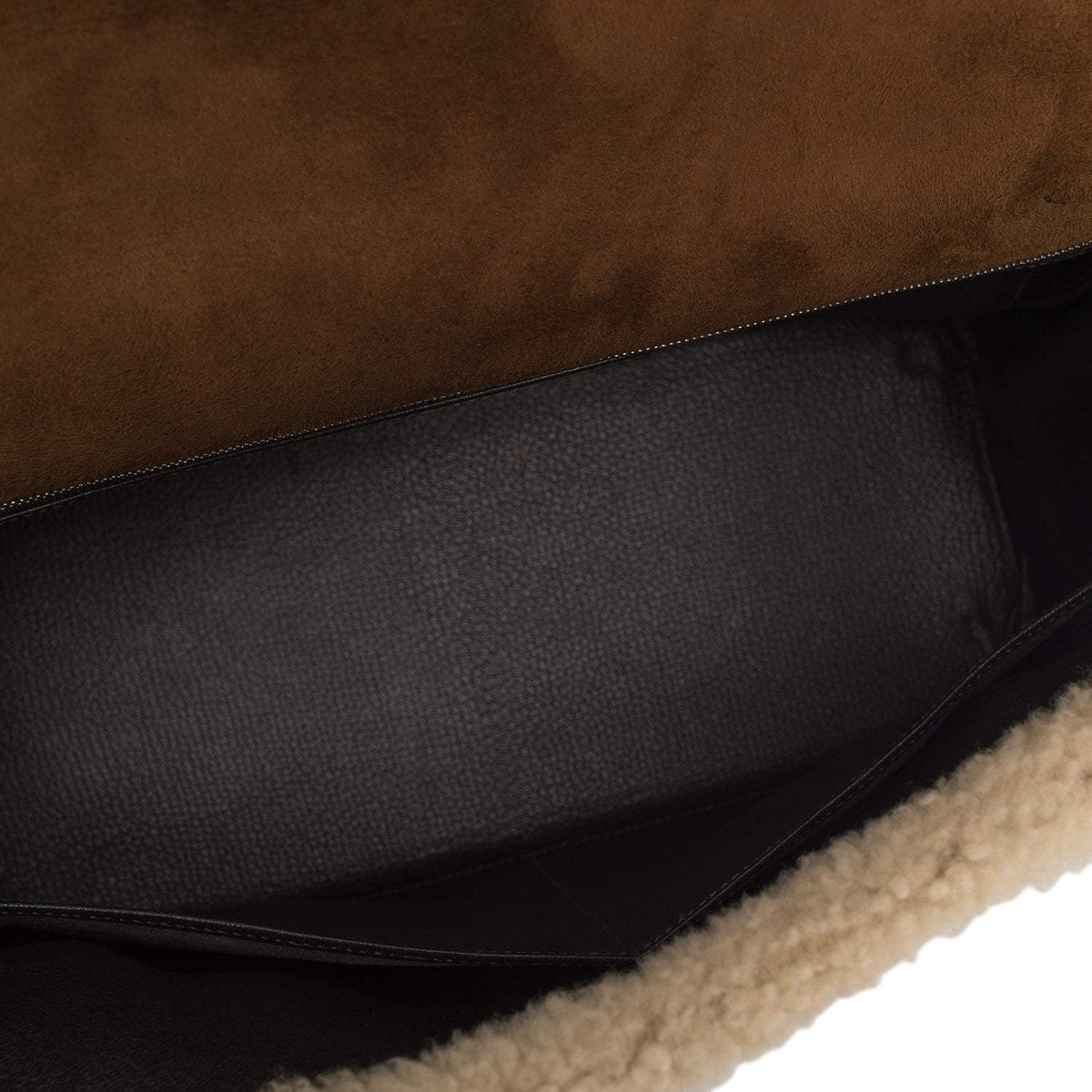 Hermes Teddy Shearling Kelly 35cm Palladium Hardware Hermes