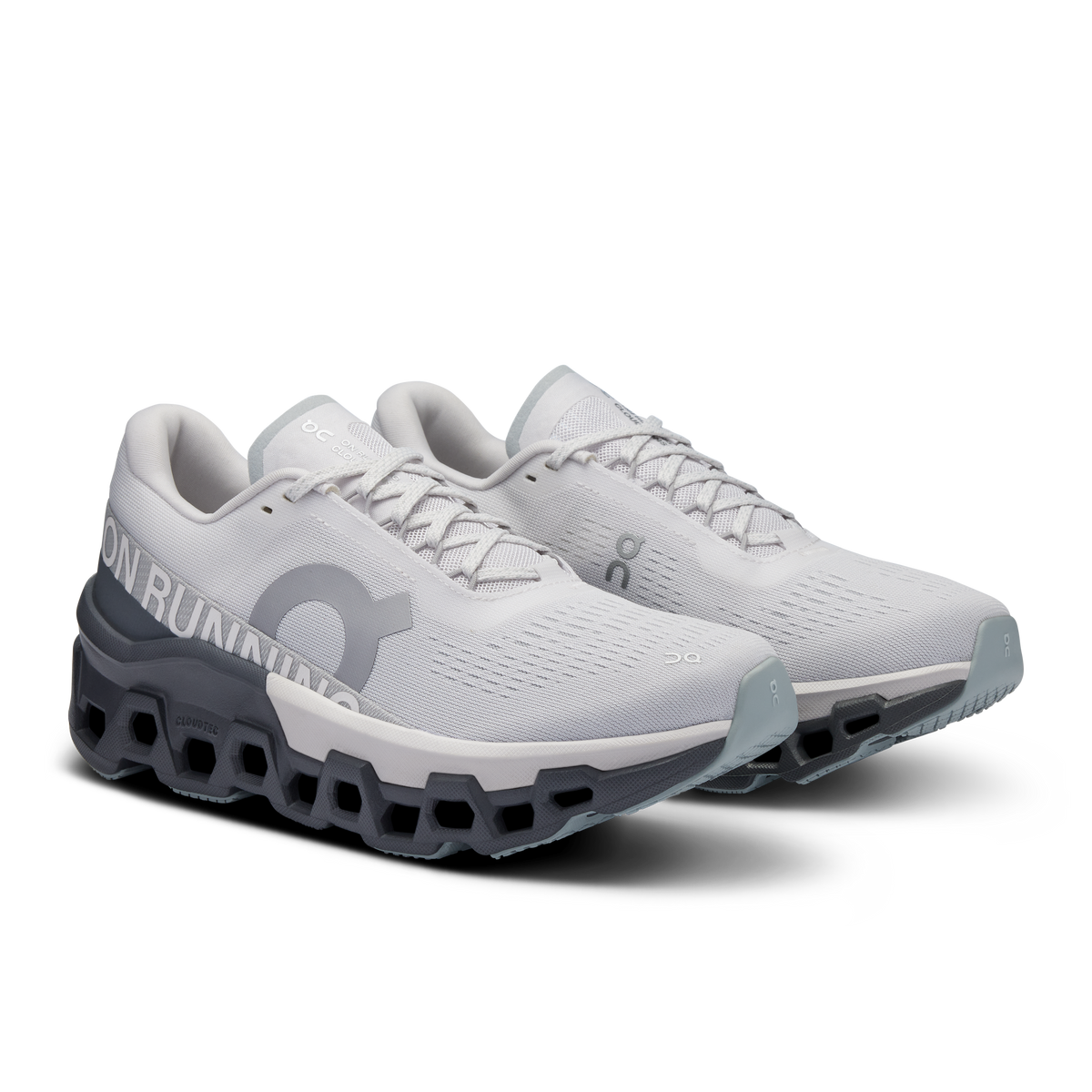 On Running Women's Cloudmonster 2 Shoes - Frost / Rock On Running