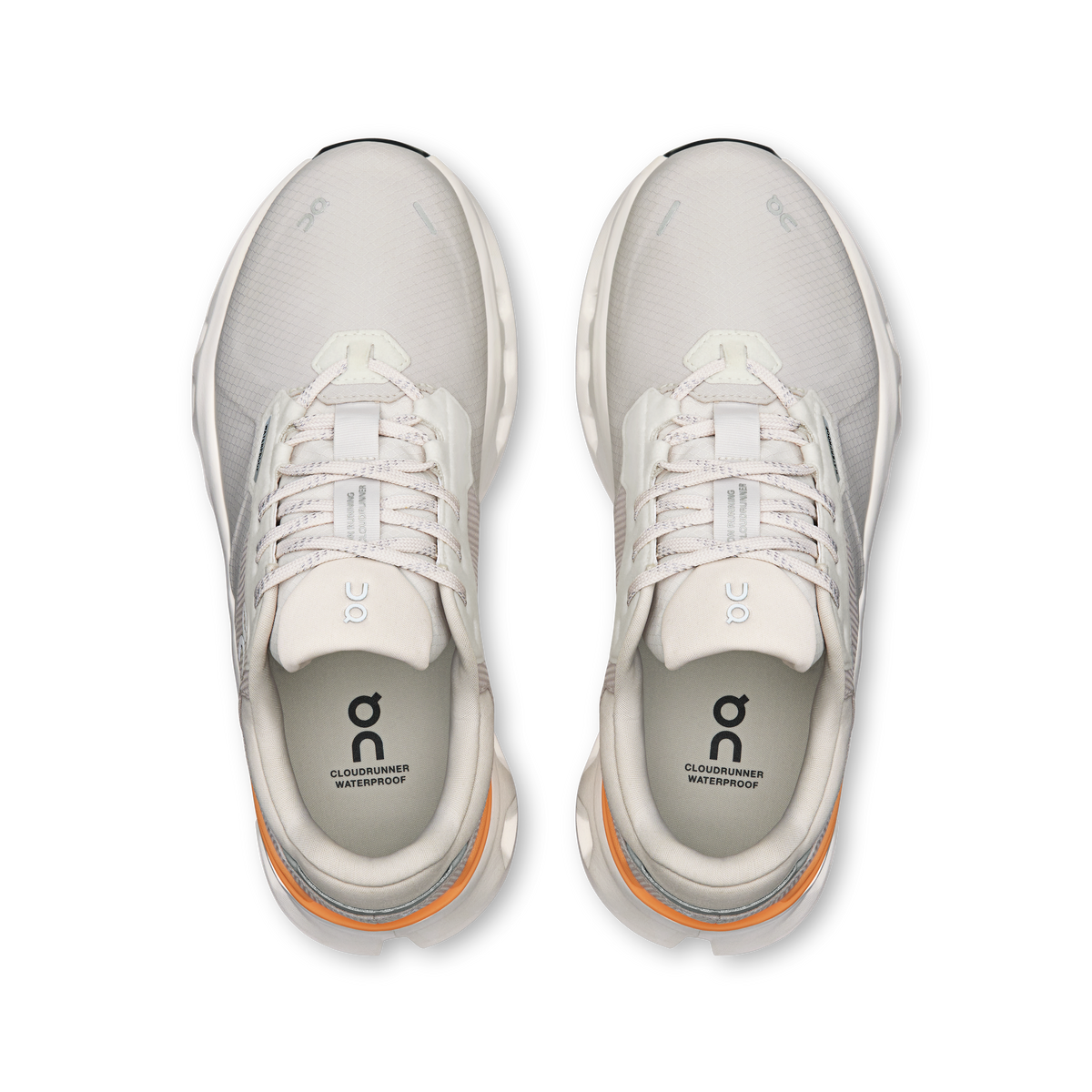 On Running Women's Cloudrunner 2 Waterproof Shoes - Wolf / Tangerine On Running