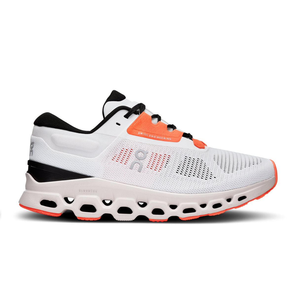 On Running Women's Cloudstratus 3 Shoes - White / Sand On Running