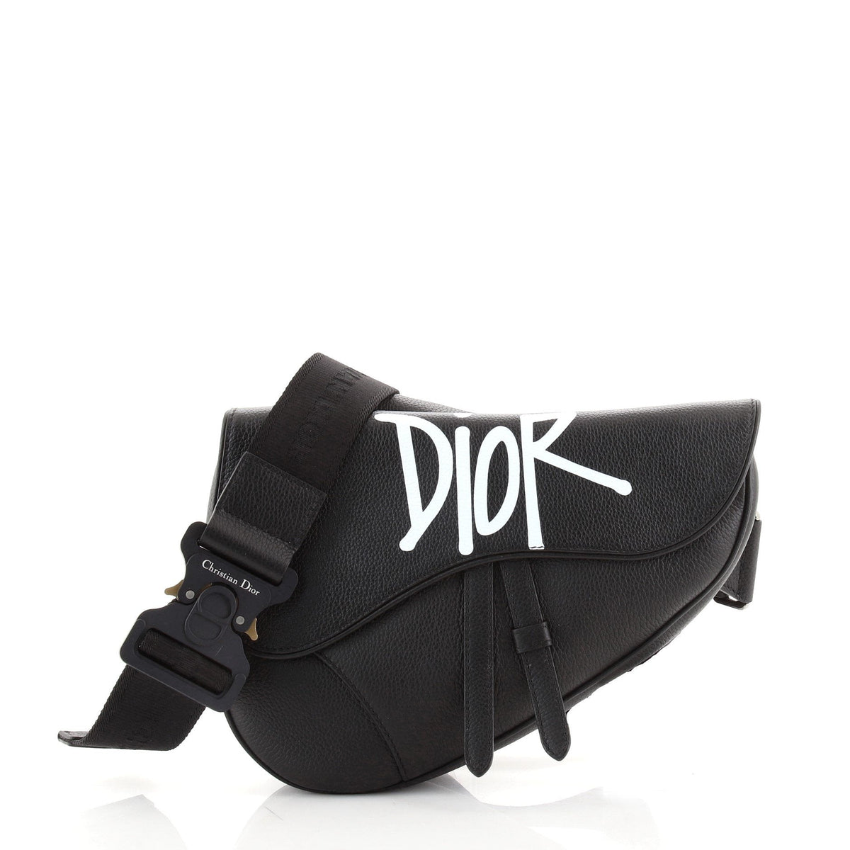 Shawn Stussy Saddle Crossbody Bag Printed Leather Dior