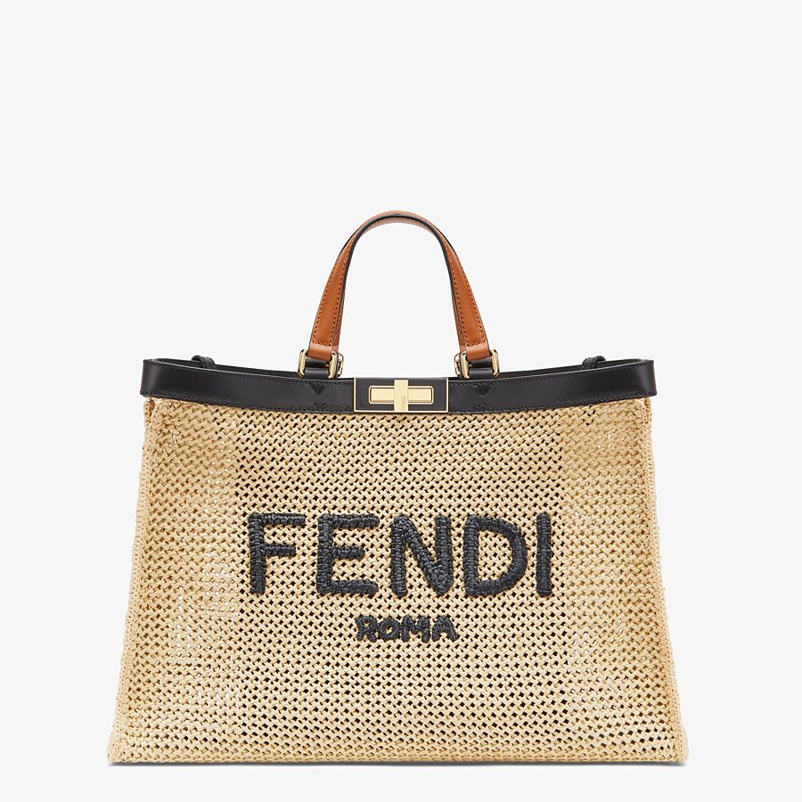 Fendi X-tote Natural Raffia Bag Fendi