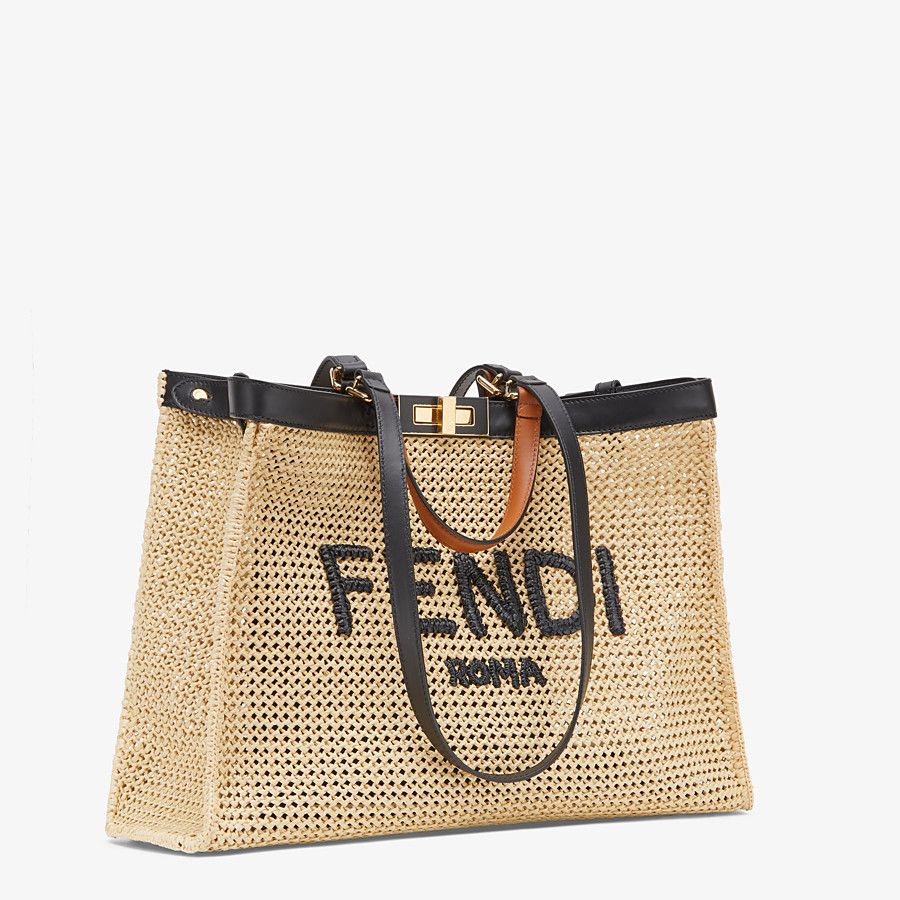 Fendi X-tote Natural Raffia Bag Fendi