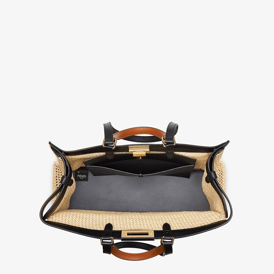 Fendi X-tote Natural Raffia Bag Fendi