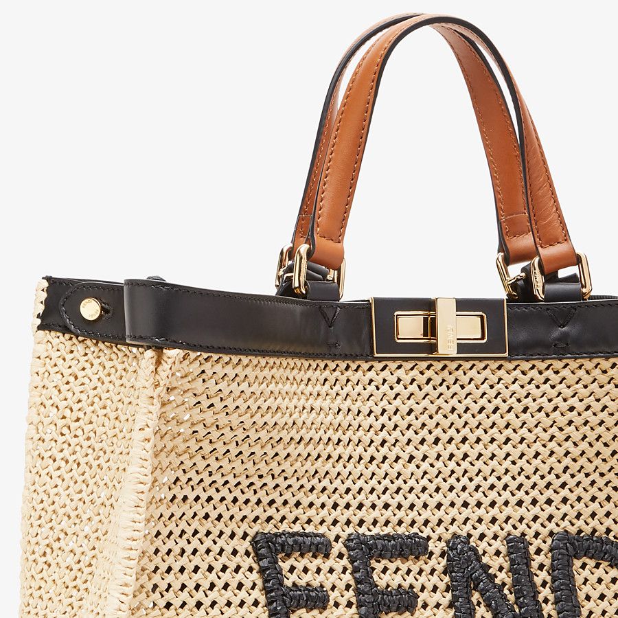 Fendi X-tote Natural Raffia Bag Fendi