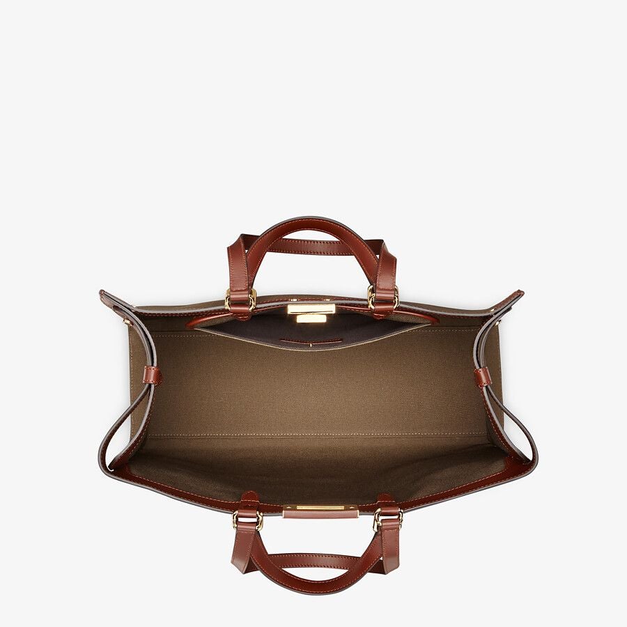 Fendi Embroidered Green Canvas Bag Fendi