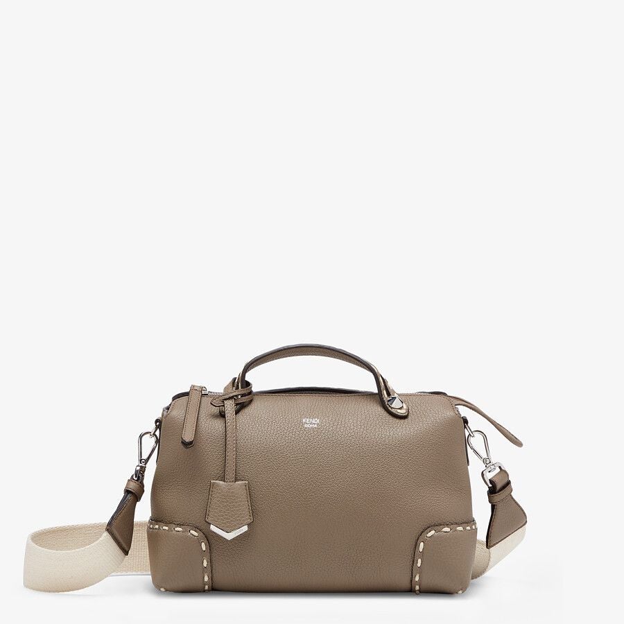 Fendi Full Grain Leather Boston Bag Fendi