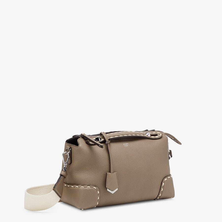Fendi Full Grain Leather Boston Bag Fendi